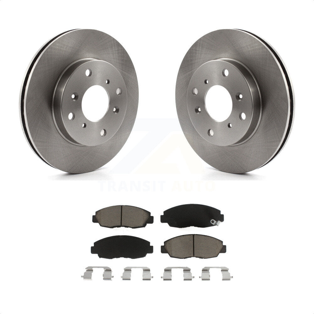 Front Disc Brake Rotors And Ceramic Pads Kit For 1998-2002 Honda Accord Sedan with 2.3L K8C-100166 by Transit Auto