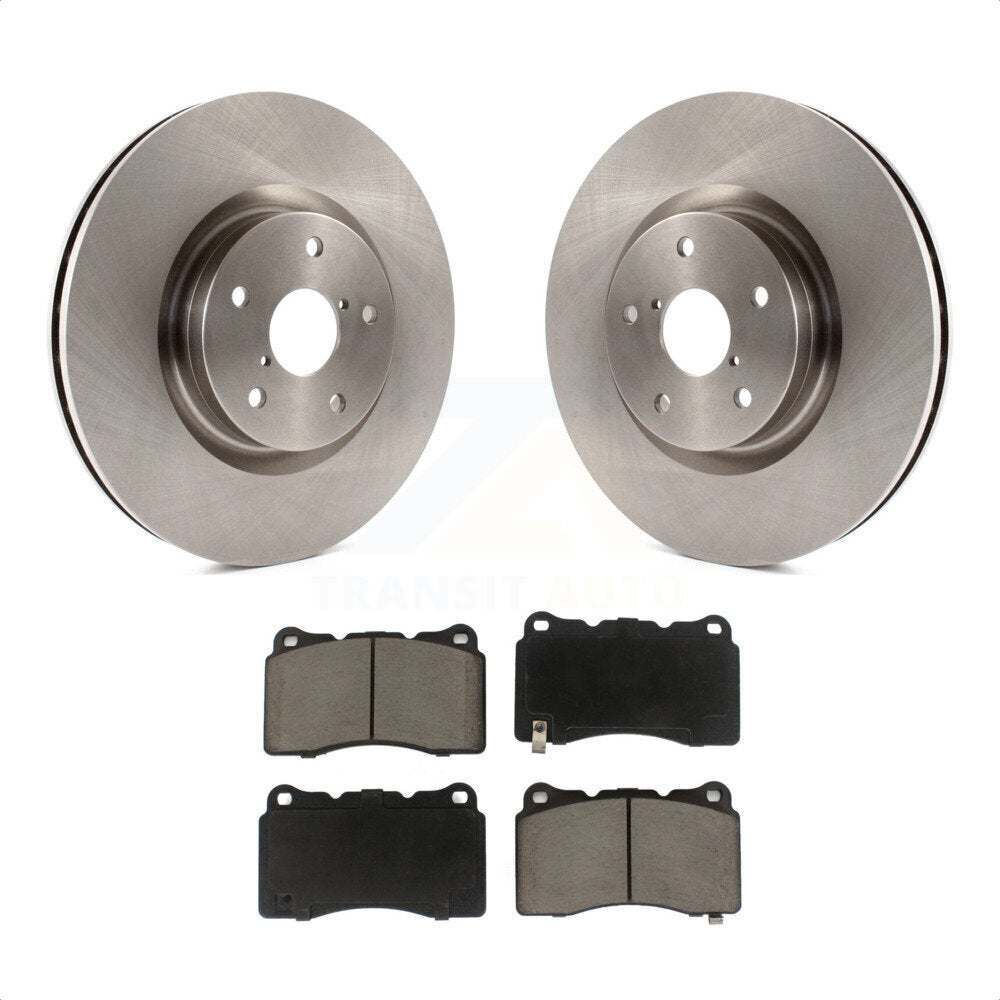 Front Disc Brake Rotors And Ceramic Pads Kit For Subaru Impreza WRX STI K8C-100189 by Transit Auto