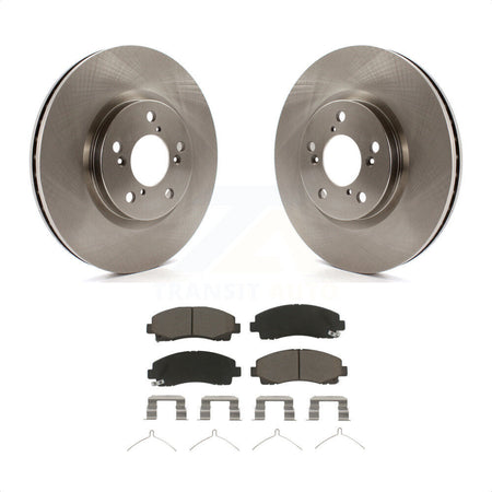 Front Disc Brake Rotors And Ceramic Pads Kit For 2006-2014 Honda Ridgeline K8C-100192 by Transit Auto