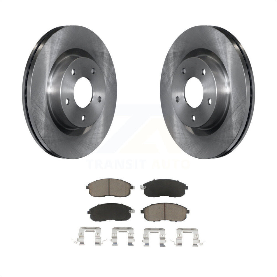 Front Disc Brake Rotors And Ceramic Pads Kit For Nissan Altima K8C-100202 by Transit Auto