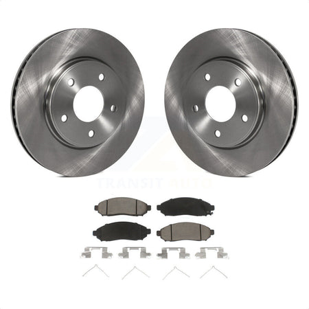 Front Disc Brake Rotors And Ceramic Pads Kit For Nissan NV200 LEAF Chevrolet City Express K8C-100204 by Transit Auto