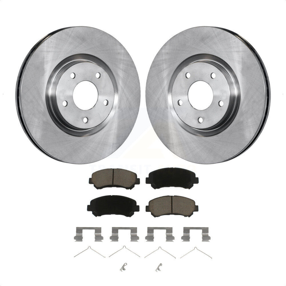 Front Disc Brake Rotors And Ceramic Pads Kit For Nissan Sentra Juke K8C-100230 by Transit Auto