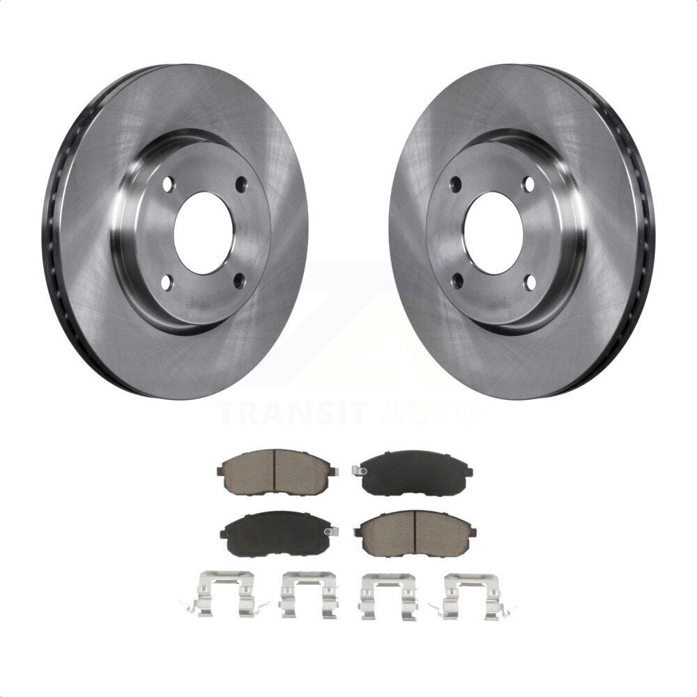 Front Disc Brake Rotors And Ceramic Pads Kit For Nissan Sentra Versa Cube K8C-100231 by Transit Auto