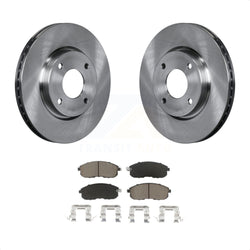 Front Disc Brake Rotors And Ceramic Pads Kit For Nissan Sentra Versa Cube K8C-100231