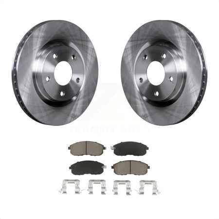 Front Disc Brake Rotors And Ceramic Pads Kit For 2007-2012 Nissan Sentra SE-R K8C-100232 by Transit Auto