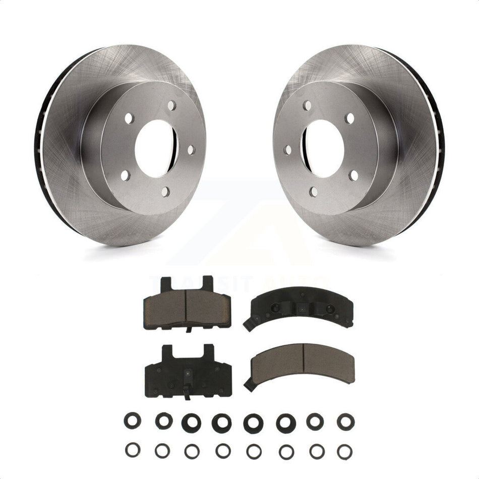 Front Disc Brake Rotors And Ceramic Pads Kit For 1990-2002 Chevrolet Astro GMC Safari AWD K8C-100248 by Transit Auto