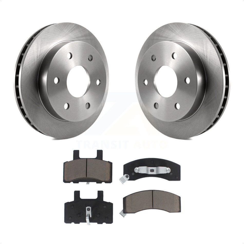 Front Disc Brake Rotors And Ceramic Pads Kit For Chevrolet Tahoe GMC Yukon K2500 Suburban K1500 K8C-100250 by Transit Auto