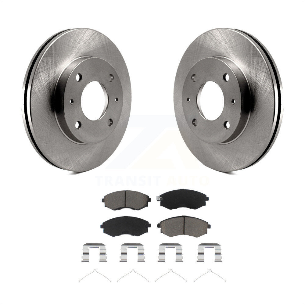 Front Disc Brake Rotors And Ceramic Pads Kit For Hyundai Elantra Tiburon Sonata K8C-100259 by Transit Auto