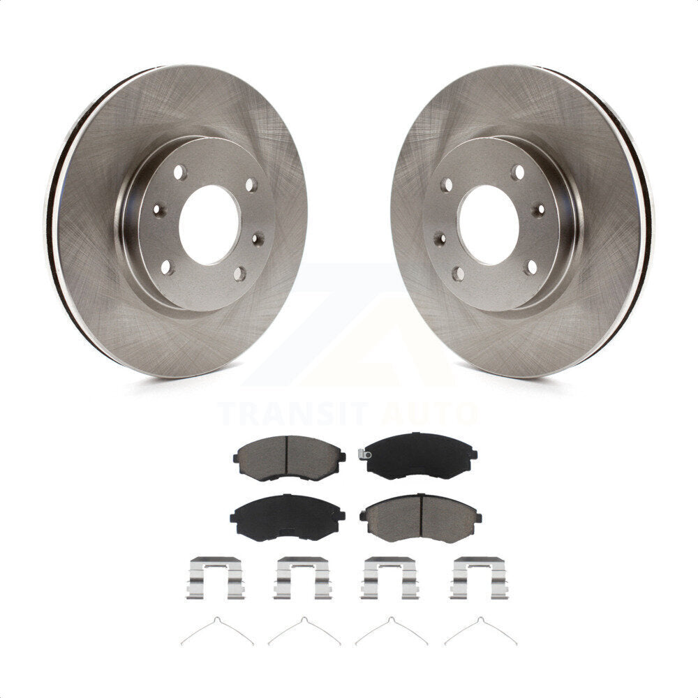 Front Disc Brake Rotors And Ceramic Pads Kit For Hyundai Sonata Kia Optima Magentis K8C-100261 by Transit Auto