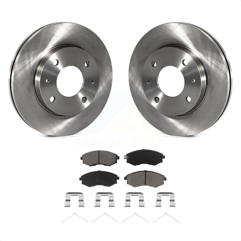 Front Disc Brake Rotors And Ceramic Pads Kit For Hyundai Elantra Sonata Kia Optima Magentis K8C-100263 by Transit Auto