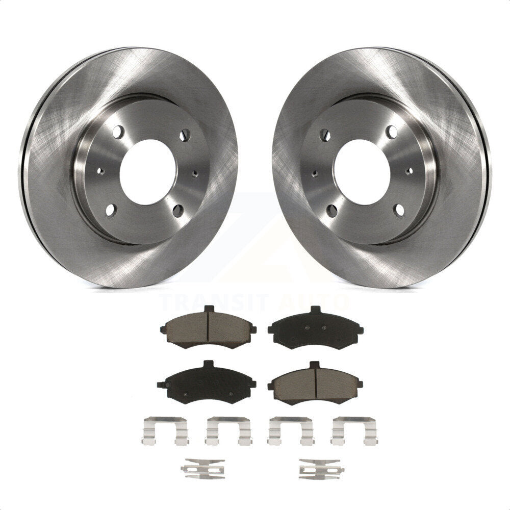 Front Disc Brake Rotors And Ceramic Pads Kit For Hyundai Elantra K8C-100264 by Transit Auto