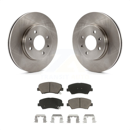 Front Disc Brake Rotors And Ceramic Pads Kit For Hyundai Accent Kia Rio K8C-100276 by Transit Auto