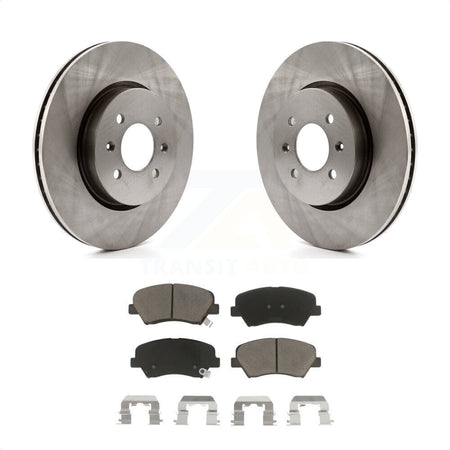 Front Disc Brake Rotors And Ceramic Pads Kit For Kia Rio K8C-100277 by Transit Auto