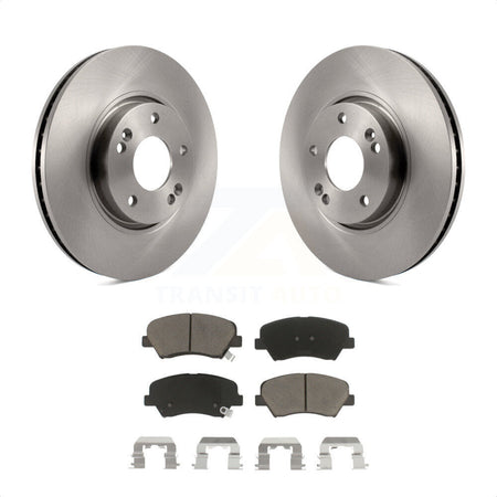 Front Disc Brake Rotors And Ceramic Pads Kit For 2015 Hyundai Veloster Tech RE FLEX SE K8C-100279 by Transit Auto