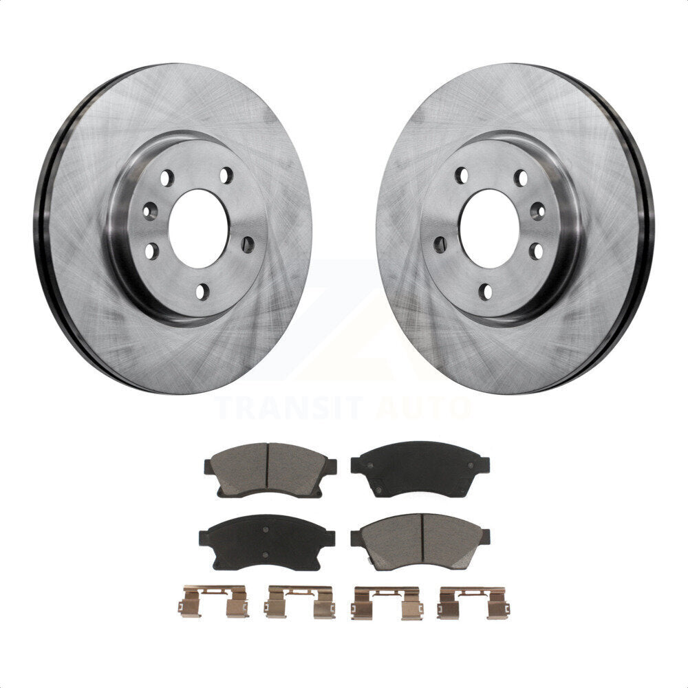 Front Disc Brake Rotors And Ceramic Pads Kit For Chevrolet Cruze Buick Verano Volt Orlando K8C-100294 by Transit Auto