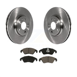 Front Disc Brake Rotors And Ceramic Pads Kit For Audi A4 Quattro Q5 A5 allroad K8C-100303