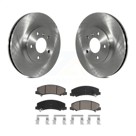 Front Disc Brake Rotors And Ceramic Pads Kit For Chevrolet Impala Buick Lucerne Limited Monte Carlo K8C-100306 by Transit Auto