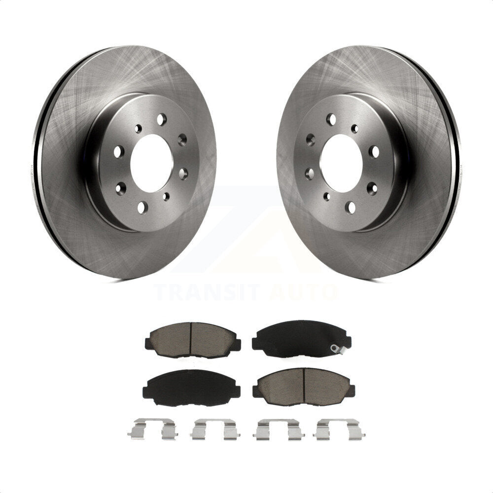 Front Disc Brake Rotors And Ceramic Pads Kit For Honda Civic Insight Acura EL K8C-100307 by Transit Auto