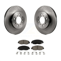 Front Disc Brake Rotors And Ceramic Pads Kit For Honda Civic Insight Acura EL K8C-100307