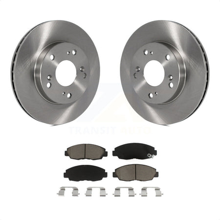 Front Disc Brake Rotors And Ceramic Pads Kit For Honda Civic K8C-100311 by Transit Auto