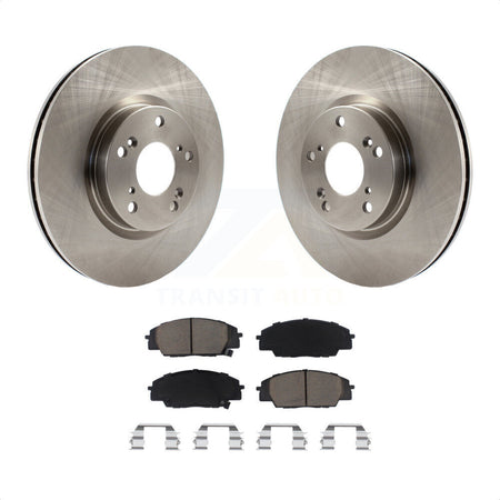 Front Disc Brake Rotors And Ceramic Pads Kit For Honda Civic Acura RSX CSX K8C-100312 by Transit Auto