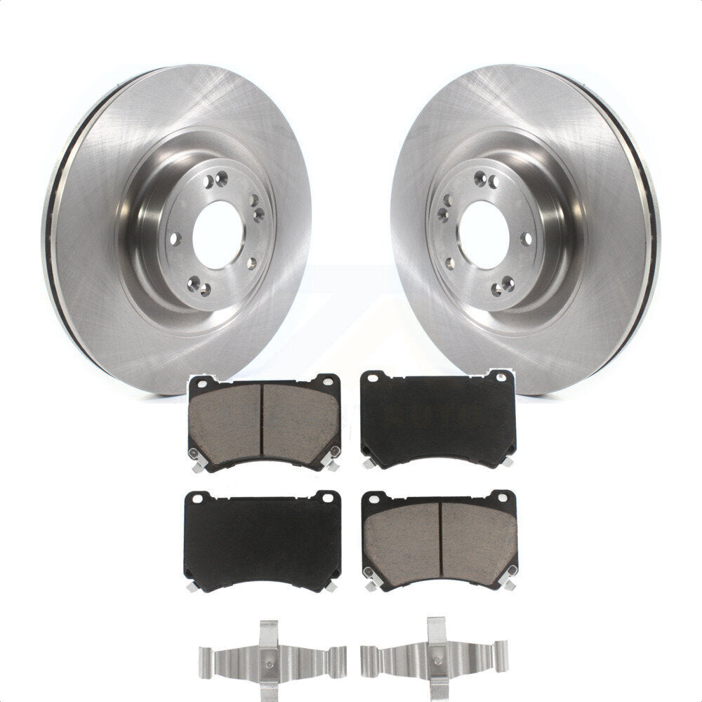 Front Disc Brake Rotors And Ceramic Pads Kit For Hyundai Genesis Equus K8C-100317 by Transit Auto