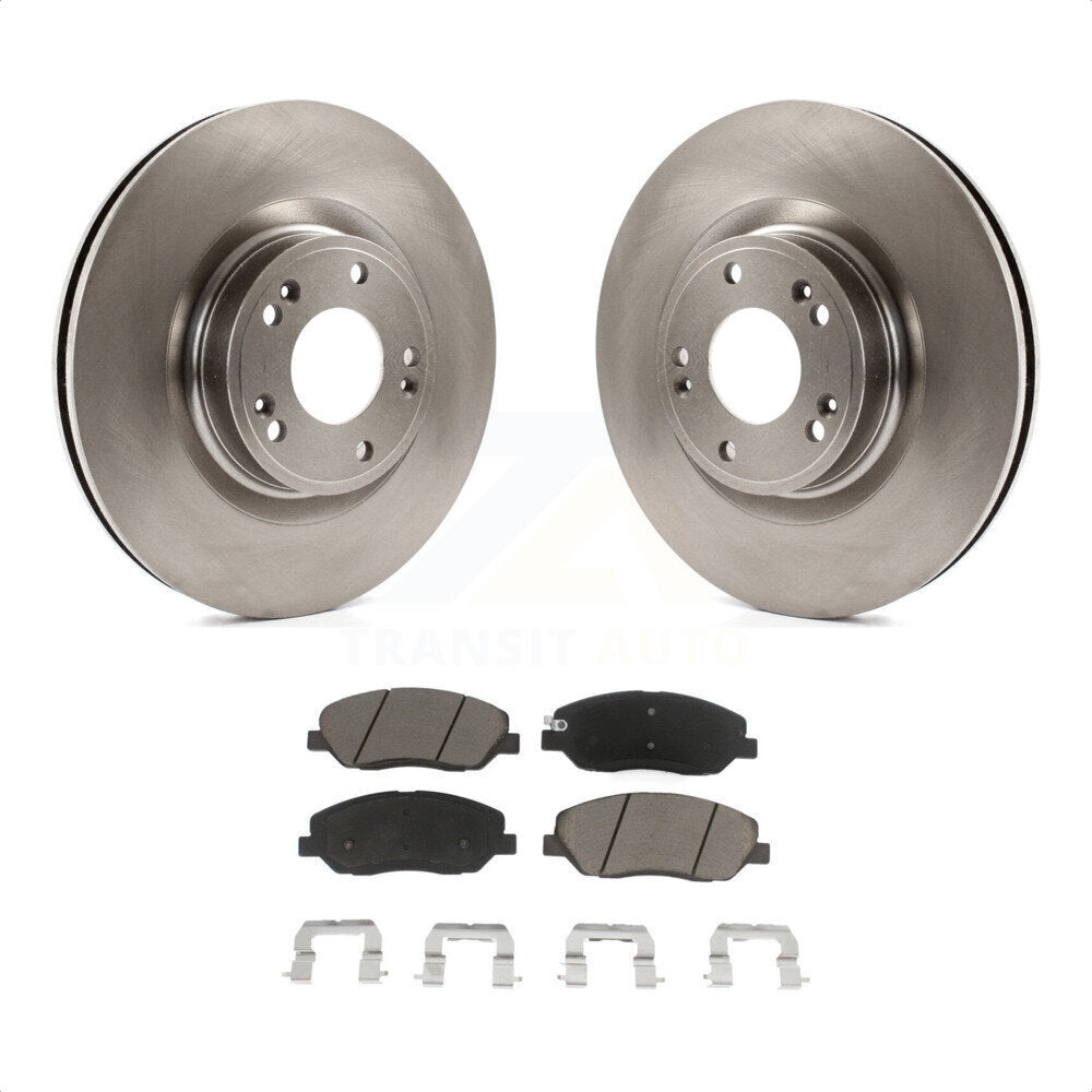 Front Disc Brake Rotors And Ceramic Pads Kit For 2009-2011 Hyundai Genesis 3.8L K8C-100318 by Transit Auto