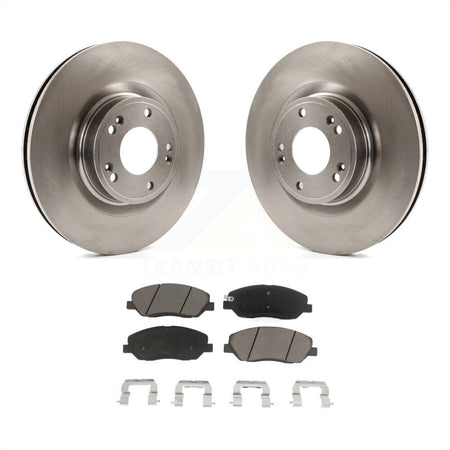 Front Disc Brake Rotors And Ceramic Pads Kit For 2009-2011 Hyundai Genesis 3.8L K8C-100318 by Transit Auto