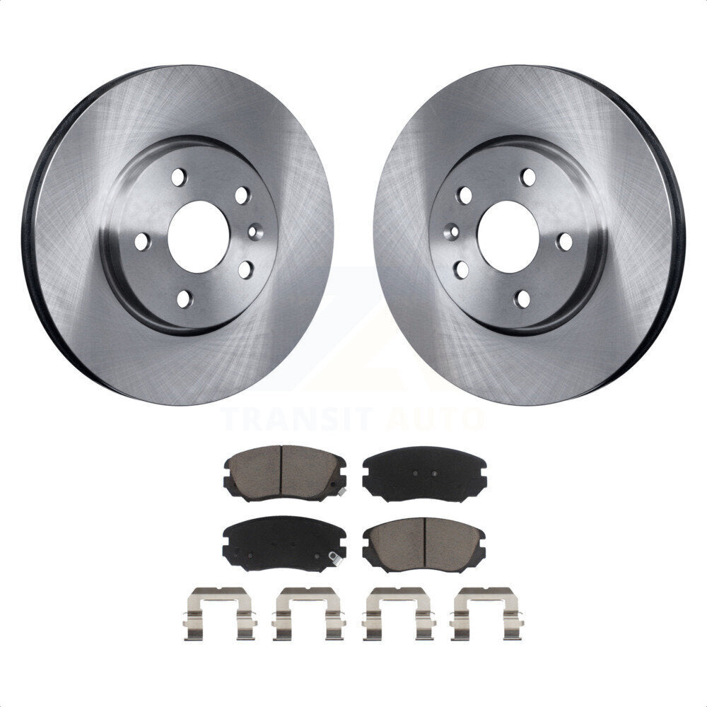 Front Disc Brake Rotors And Ceramic Pads Kit For Chevrolet Equinox GMC Terrain Malibu Buick Impala LaCrosse Regal Limited Allure K8C-100334 by Transit Auto