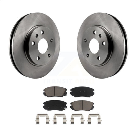 Front Disc Brake Rotors And Ceramic Pads Kit For Chevrolet Malibu Buick LaCrosse Regal Limited K8C-100335 by Transit Auto