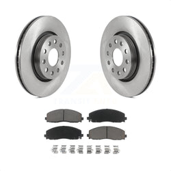 Front Disc Brake Rotors And Ceramic Pads Kit For Jeep Wrangler Gladiator K8C-100339