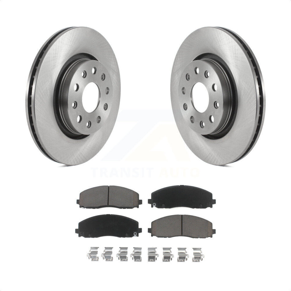 Front Disc Brake Rotors And Ceramic Pads Kit For Jeep Wrangler Gladiator K8C-100339 by Transit Auto