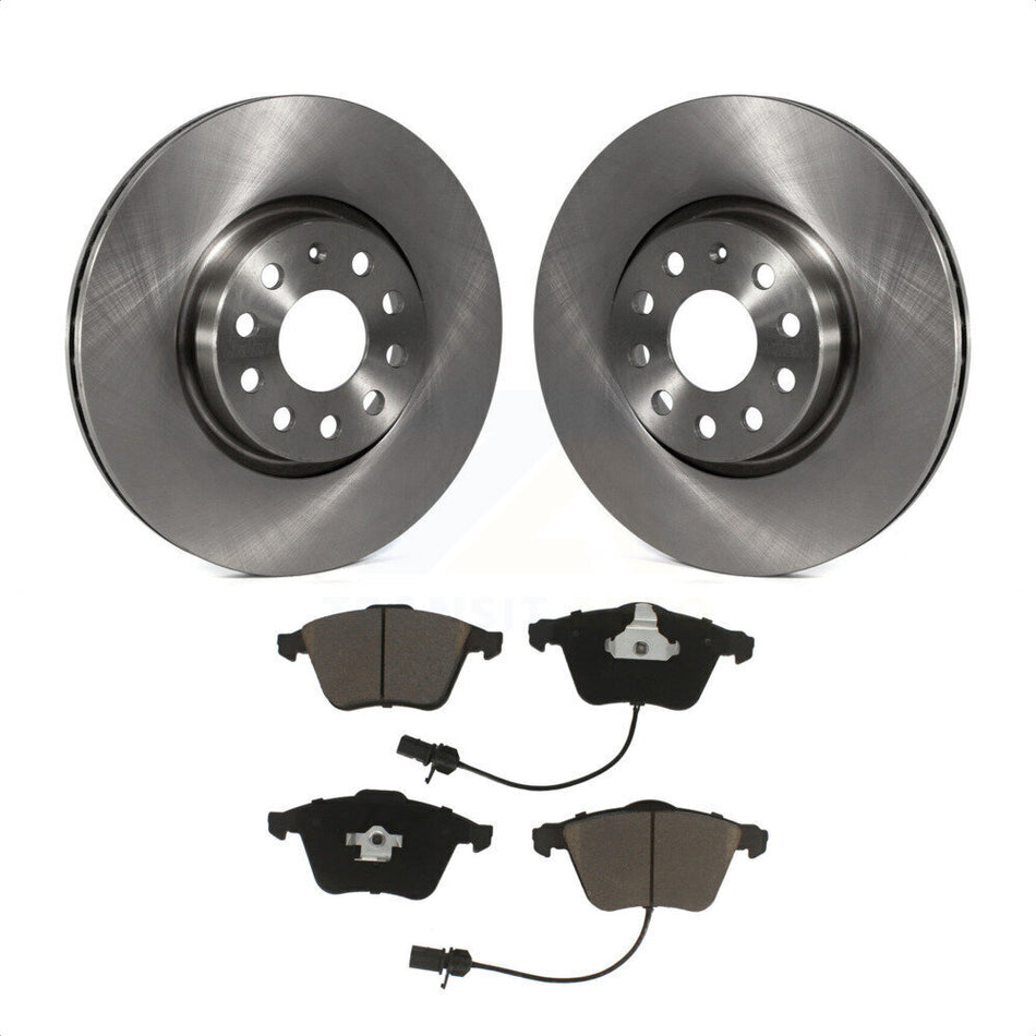 Front Disc Brake Rotors And Ceramic Pads Kit For Volkswagen CC Passat K8C-100349 by Transit Auto