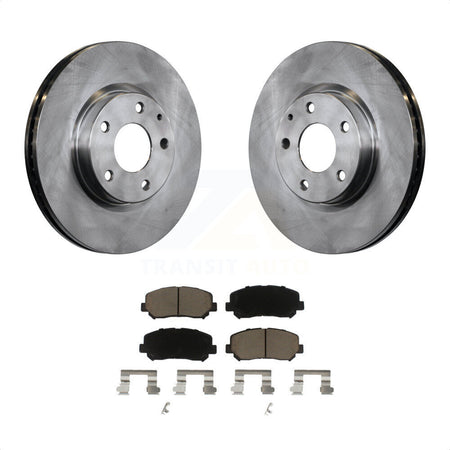 Front Disc Brake Rotors And Ceramic Pads Kit For 2013-2015 Mazda CX-5 K8C-100369 by Transit Auto