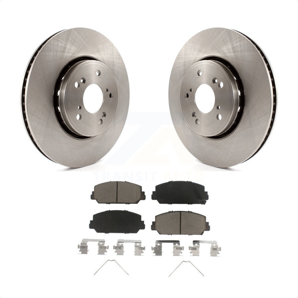 Front Disc Brake Rotors And Ceramic Pads Kit For Acura RDX ILX K8C-100373 by Transit Auto