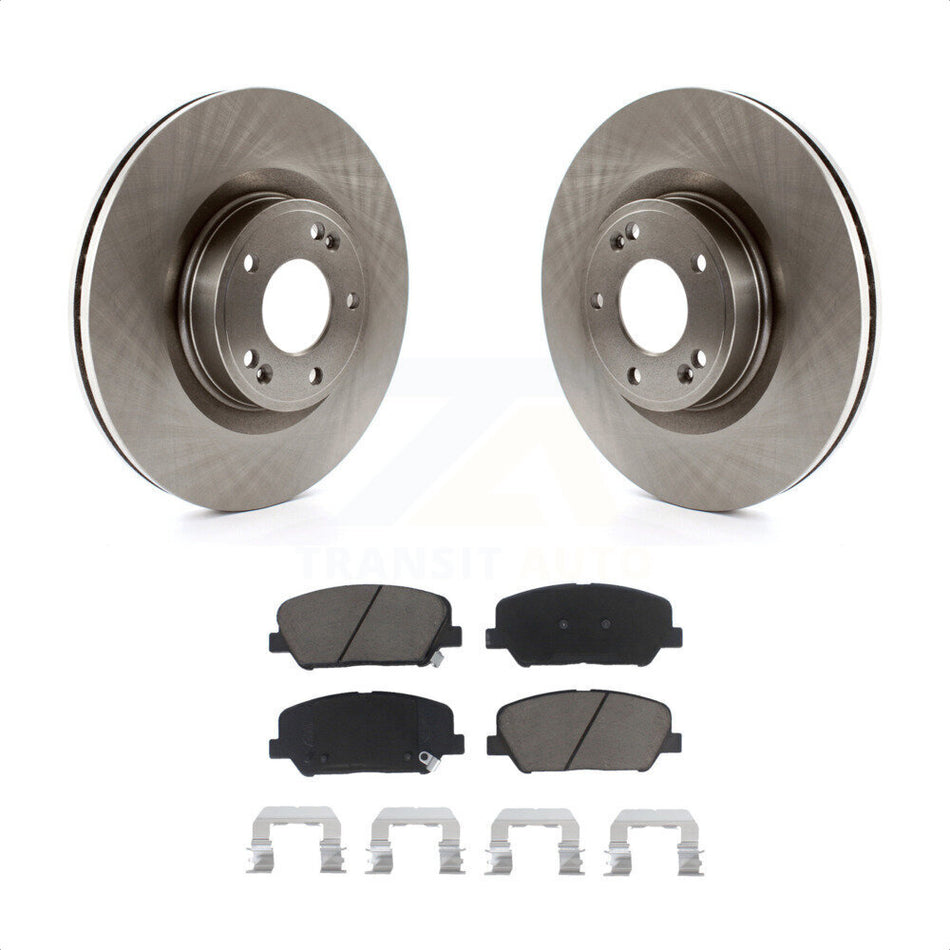 Front Disc Brake Rotors And Ceramic Pads Kit For Hyundai Genesis Coupe K8C-100376 by Transit Auto