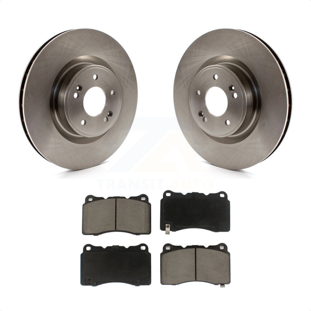 Front Disc Brake Rotors And Ceramic Pads Kit For Hyundai Genesis Coupe K8C-100377 by Transit Auto