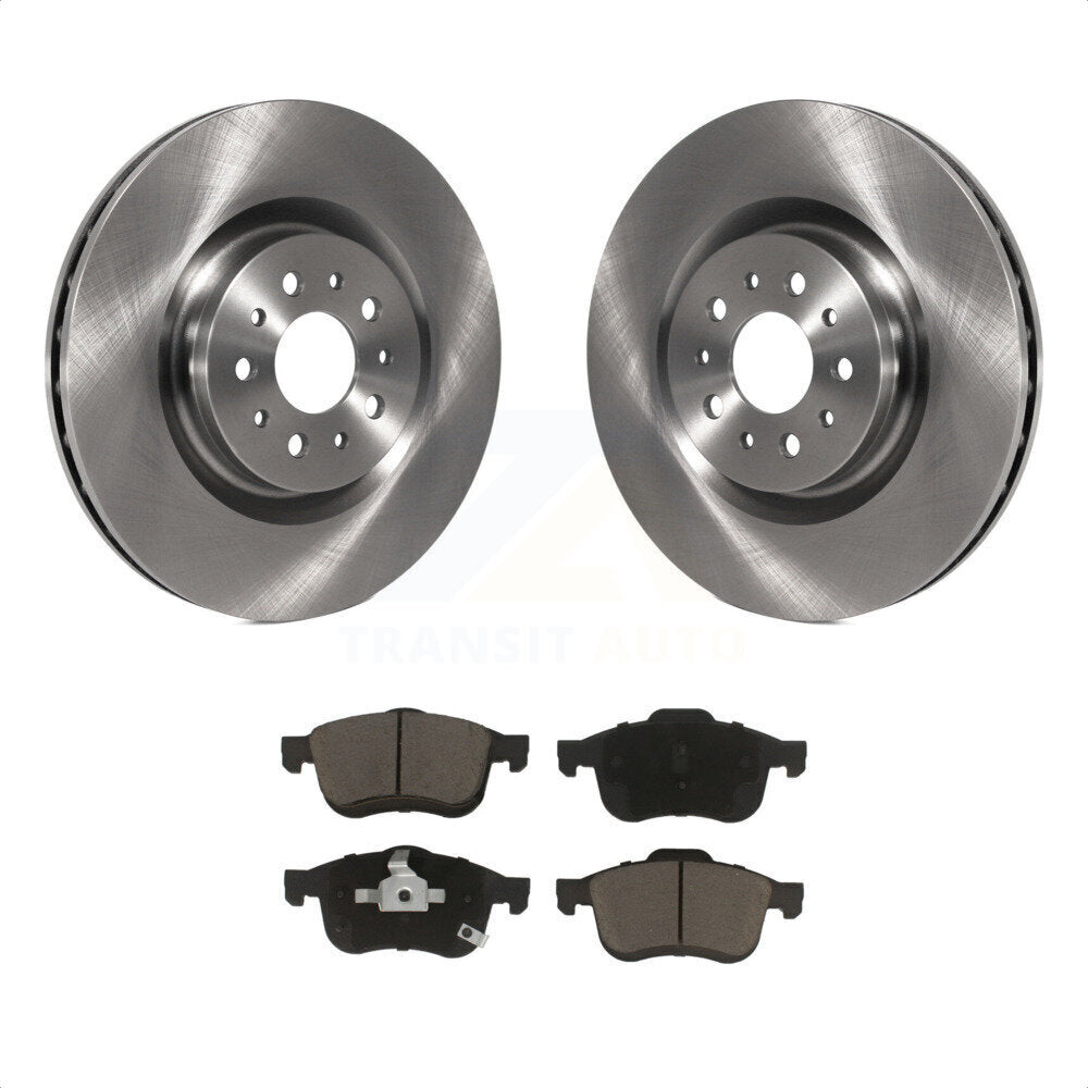 Front Disc Brake Rotors And Ceramic Pads Kit For 2015-2019 Ram ProMaster City K8C-100390 by Transit Auto