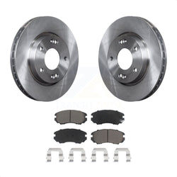 Front Disc Brake Rotors And Ceramic Pads Kit For Hyundai Elantra K8C-100399