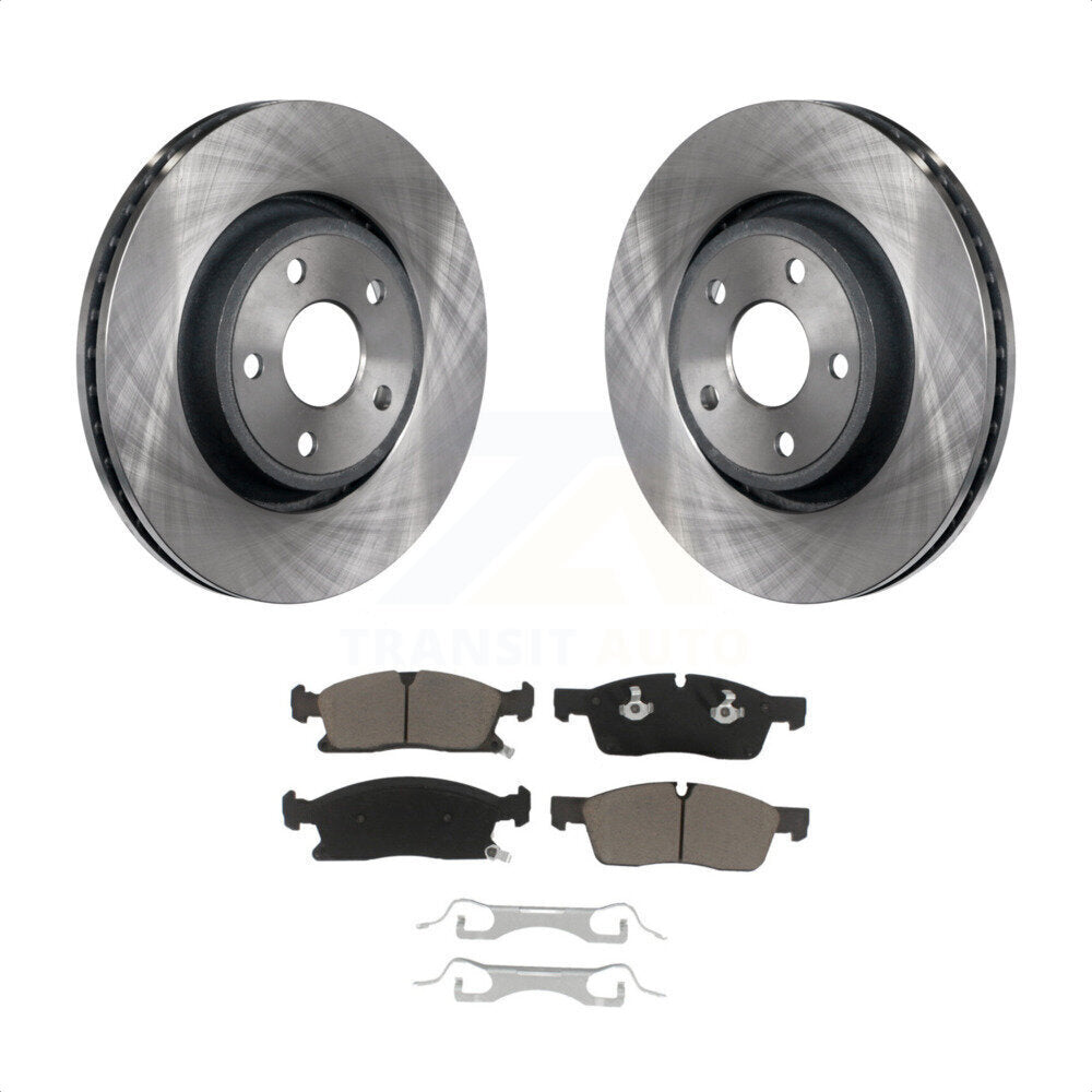 Front Disc Brake Rotors And Ceramic Pads Kit For Jeep Grand Cherokee Dodge Durango WK K8C-100400 by Transit Auto