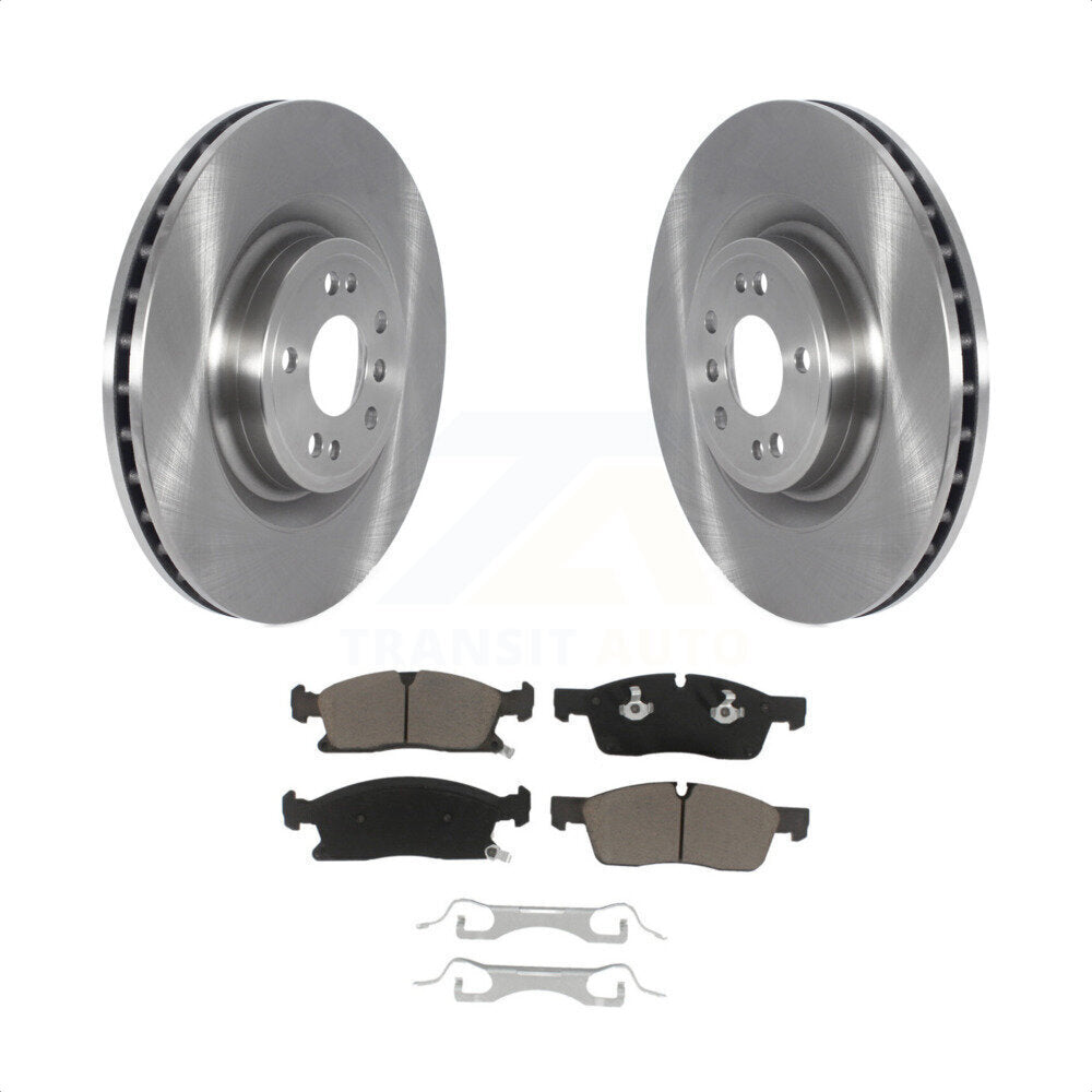 Front Disc Brake Rotors And Ceramic Pads Kit For Mercedes-Benz GLS450 GL450 GL350 ML400 GLE400 K8C-100403 by Transit Auto