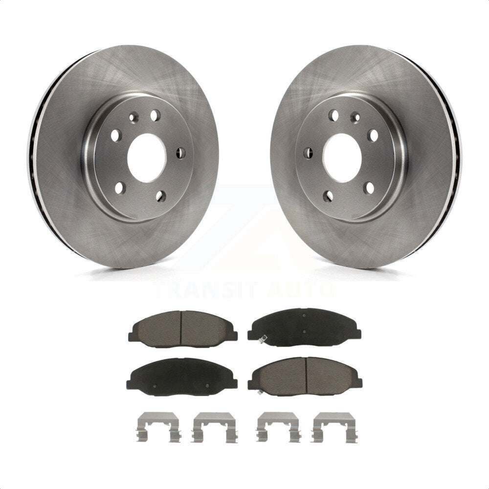 Front Disc Brake Rotors And Ceramic Pads Kit For Cadillac CTS K8C-100411 by Transit Auto