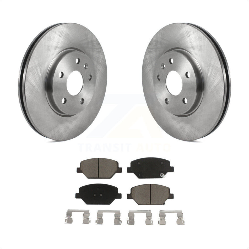 Front Disc Brake Rotors And Ceramic Pads Kit For Buick Envision Cadillac XT4 K8C-100424 by Transit Auto