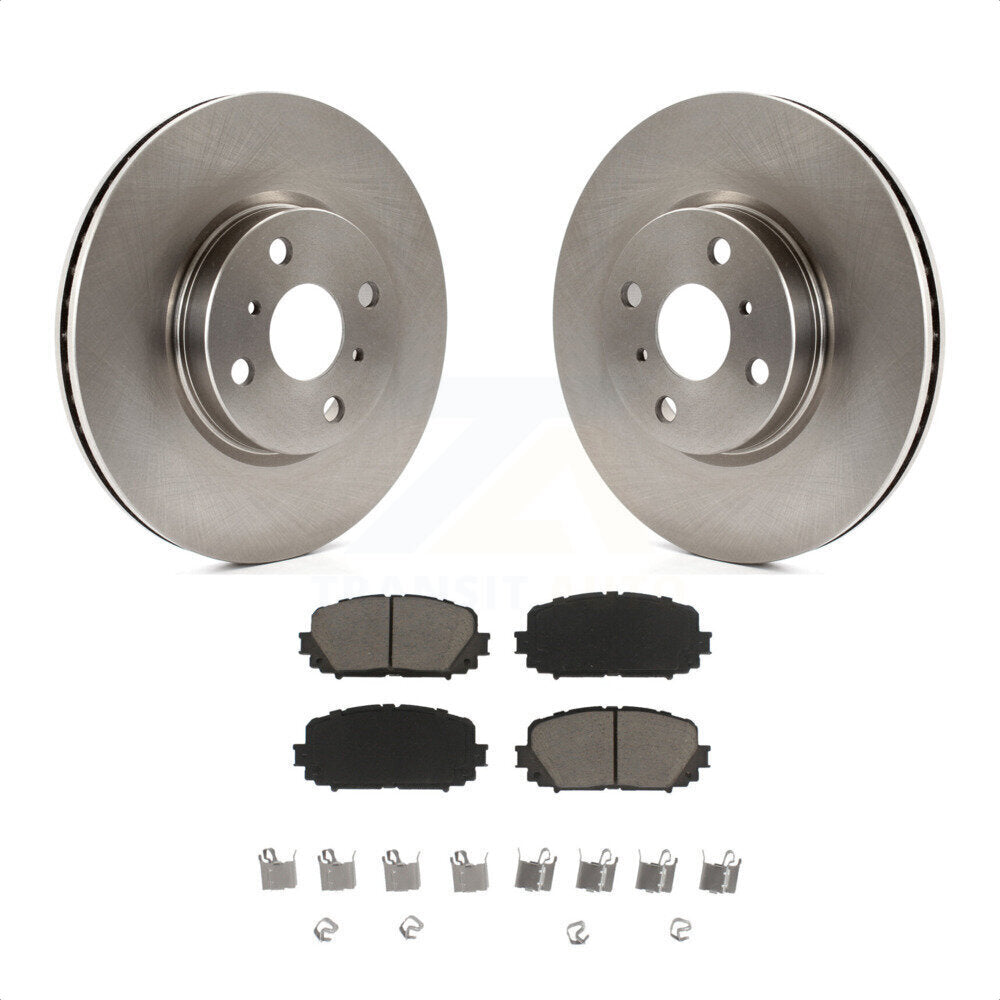 Front Disc Brake Rotors And Ceramic Pads Kit For Toyota Yaris K8C-100426 by Transit Auto