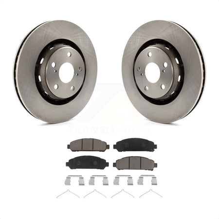 Front Disc Brake Rotors And Ceramic Pads Kit For 2009-2016 Toyota Venza K8C-100448 by Transit Auto