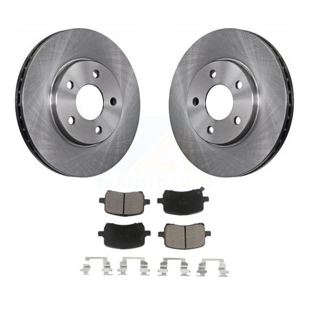 Front Disc Brake Rotors And Ceramic Pads Kit For Chevrolet Malibu K8C-100454 by Transit Auto