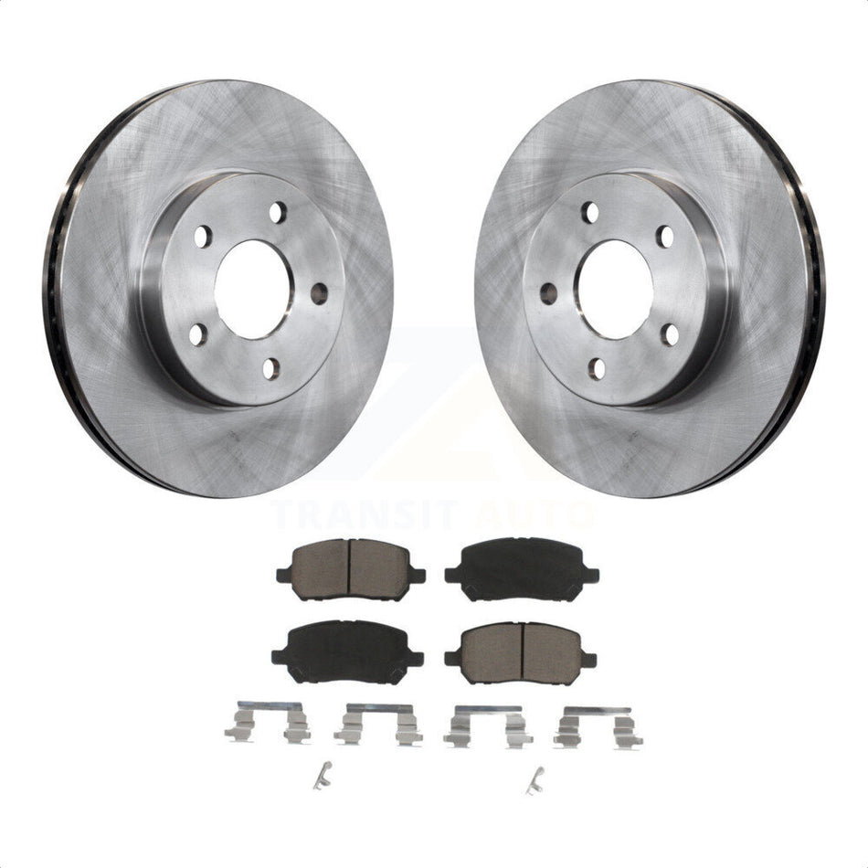 Front Disc Brake Rotors And Ceramic Pads Kit For Chevrolet Cobalt Pontiac G5 K8C-100457 by Transit Auto