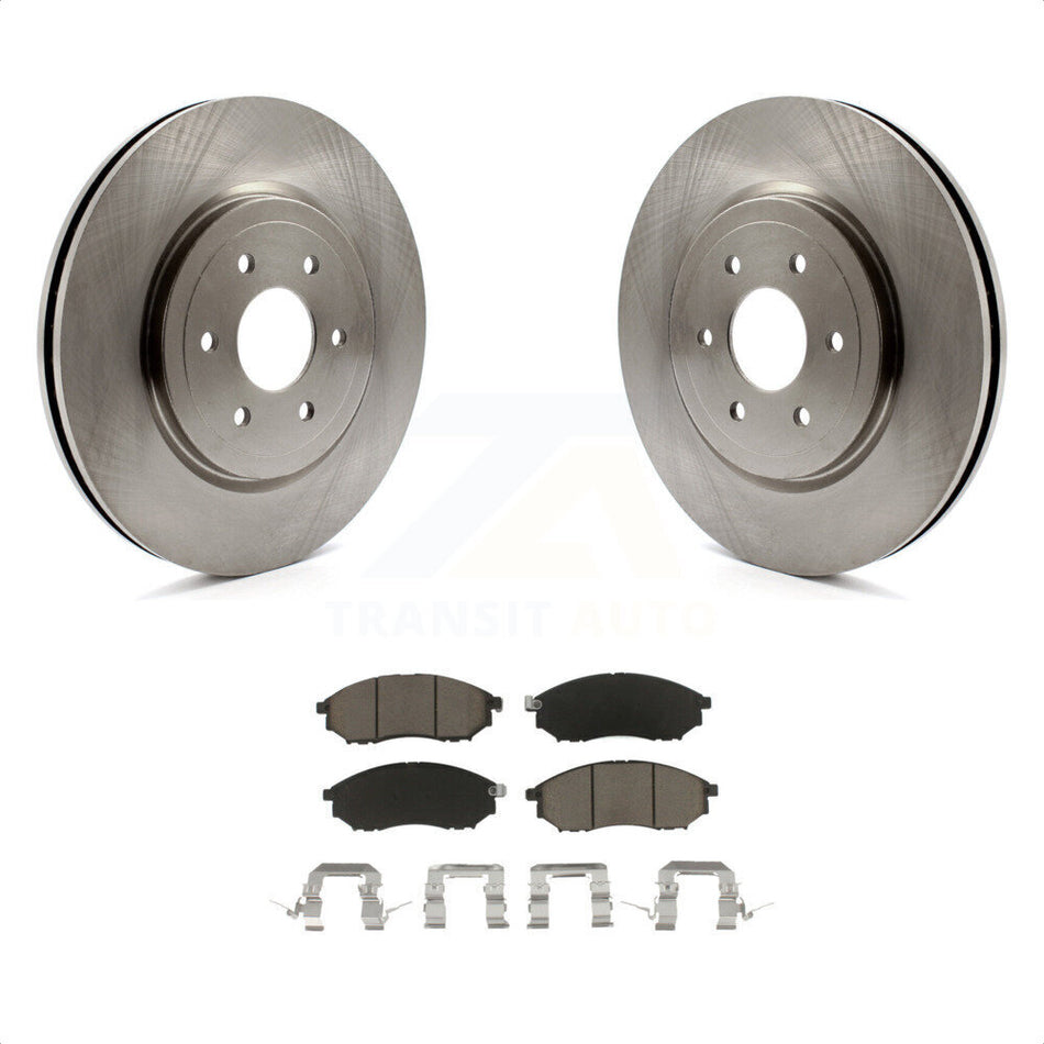 Front Disc Brake Rotors And Ceramic Pads Kit For 2008-2012 Nissan Pathfinder 5.6L K8C-100463 by Transit Auto