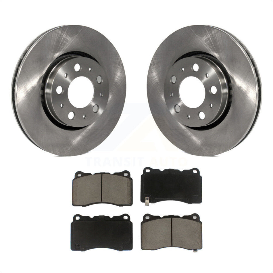 Front Disc Brake Rotors And Ceramic Pads Kit For 2005-2007 Volvo V70 R With 286mm Diameter Rotor K8C-100481 by Transit Auto