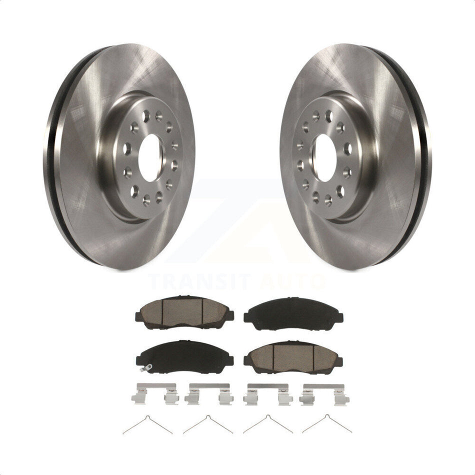 Front Disc Brake Rotors And Ceramic Pads Kit For Chevrolet Traverse GMC Acadia Buick Enclave Blazer K8C-100487 by Transit Auto